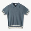 Boys Patterned Loose Fit Polo T-Shirt