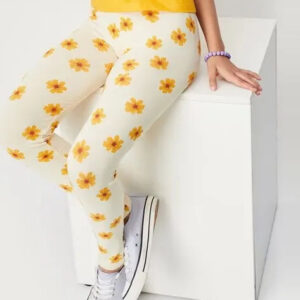 Floral Print Leggings with Elasticated Waistband