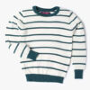 Striped Crew-Neck Sweatshirt